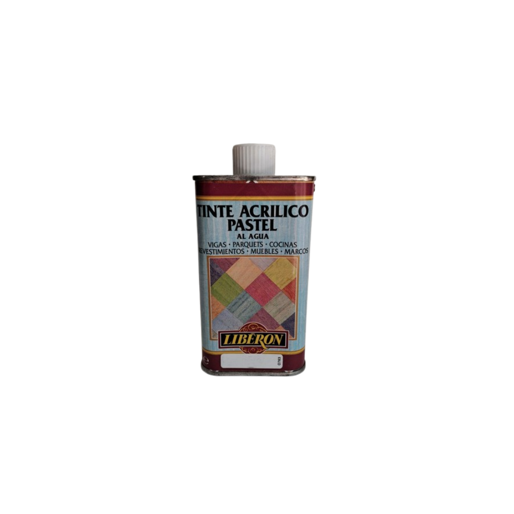 TINTE ACRILICO PASTEL, 250 ML ROJO CANELA