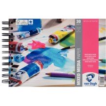 A4, TAC MEDIA PAPEL TECNICAS MIXTAS 300 GR, 30 HOJAS