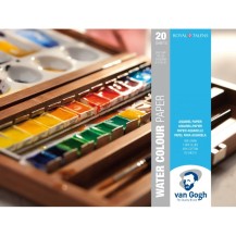 BLOC DE PAPEL PARA ACUARELA 24X32 CM 200 GR, 20 HOJAS