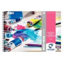 A5, BLOC DE PAPEL PARA TECNICAS MIXTAS DE 5,8X8,3 CM 300 GR, 30 HOJAS