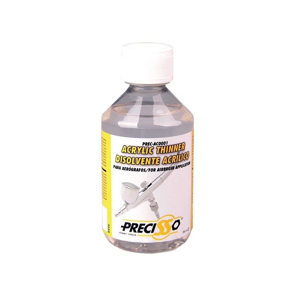 DISOLVENTE ACRILICO PARA AEROGRAFO, 250 ML