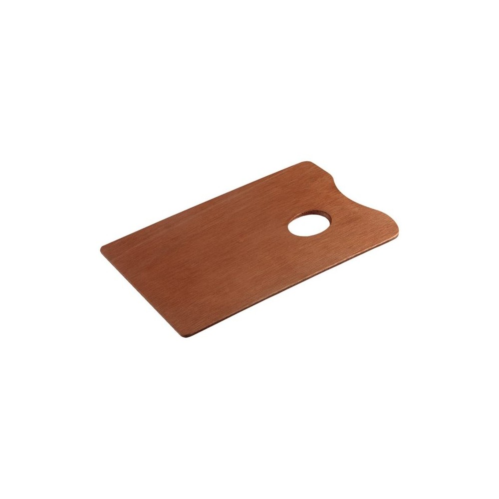 PALETA DE MADERA RECTANGULAR BARNIZADA DE 21X30 CM