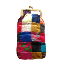 BOLSO RECTANGULAR DE CUADROS  (10X12 CM)