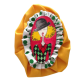 BROCHE DE LUNARES Y CHICA RUBIA  (8,5X11 CM)