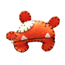 BROCHE DE OSO NARANJA  (7,5X7 CM)