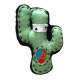 BROCHE DE CACTUS  (6,2X9 CM)