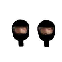 CASCO INTEGRAL NEGRO, 2 UNID