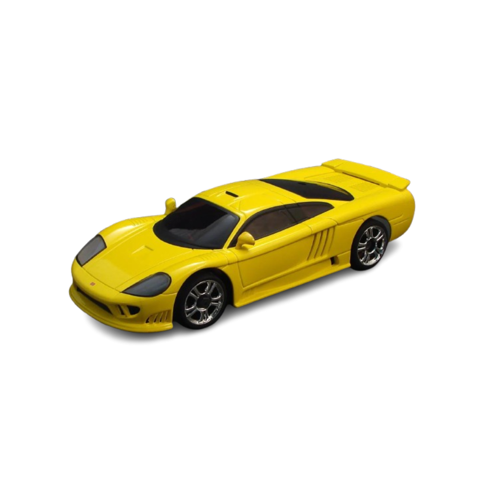 02M FORD SALEEN S7 RTR, COLOR AMARILLO, 1/28