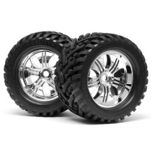 LLANTA GOLIATH 178x97MM MONTADA EN RUEDA TREMOR CROMADA, 2 UNID