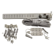 JUEGO DE ENCHUFES, PROLONGADOR Y CLAVIJA