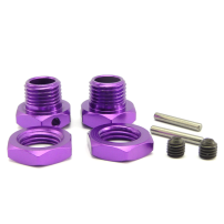 HEXAGONO Y TUERCA ANODIZADO COLOR PURPURA, 2 UNID  1/8