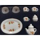JUEGO DE CAFE BLANCO CON FLORES