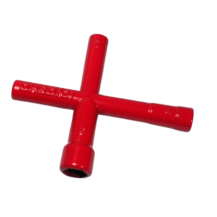 5,5/8/10MM, LLAVE DE TUBO EN CRUZ ROJA