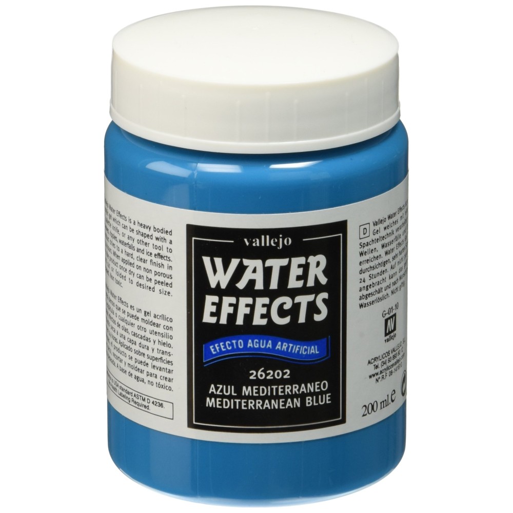 EFECTO AGUA ARTIFICIAL:  AZUL MEDITERRANEO, 200 ML