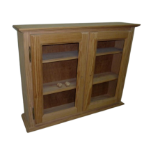 VITRINA PARA COLGAR DE DOS PUERTAS  (84X81X19 CM)