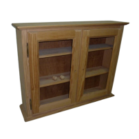 VITRINA PARA COLGAR DE DOS PUERTAS  (84X81X19 CM)