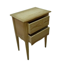 COMODA DE PATA DE AGUJA CON DOS CAJONES  (88X60X40 CM)