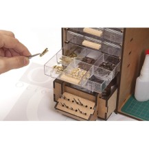 MUEBLE TALLER PORTATIL CON SOPORTE PARA BARCOS