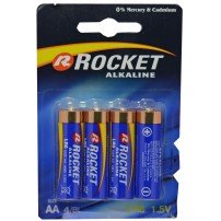 PILA LR6 1,5 VOL ALKALINE ROCKET, 4 UNID  (AA)