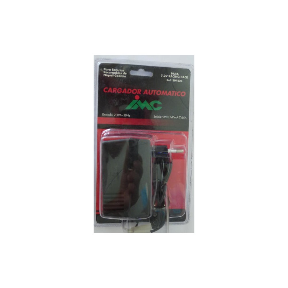 CARGADOR RAPIDO AUTOMATICO 7,2 VOL - 600 MAH CON CONECTOR MINI TAMIYA