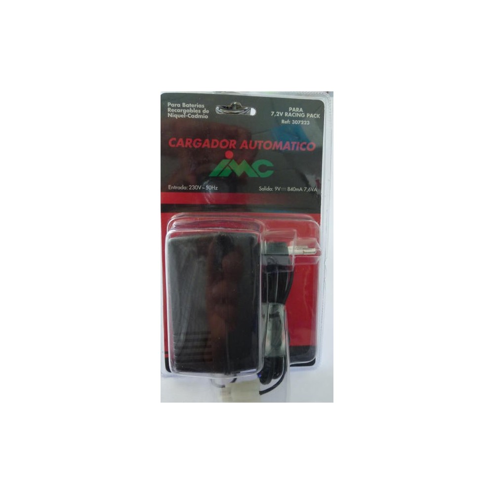 CARGADOR RAPIDO AUTOMATICO 7,2 VOL - 840 MAH CON CONECTOR TAMIYA