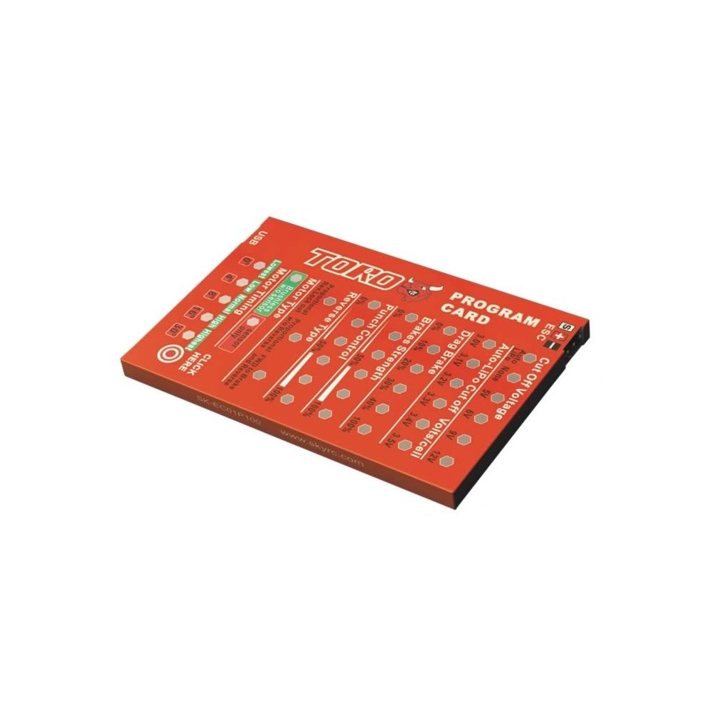 TORO, TARJETA PROGRAMADORA DEL ESC  (VARIADOR ELECTRONICO)