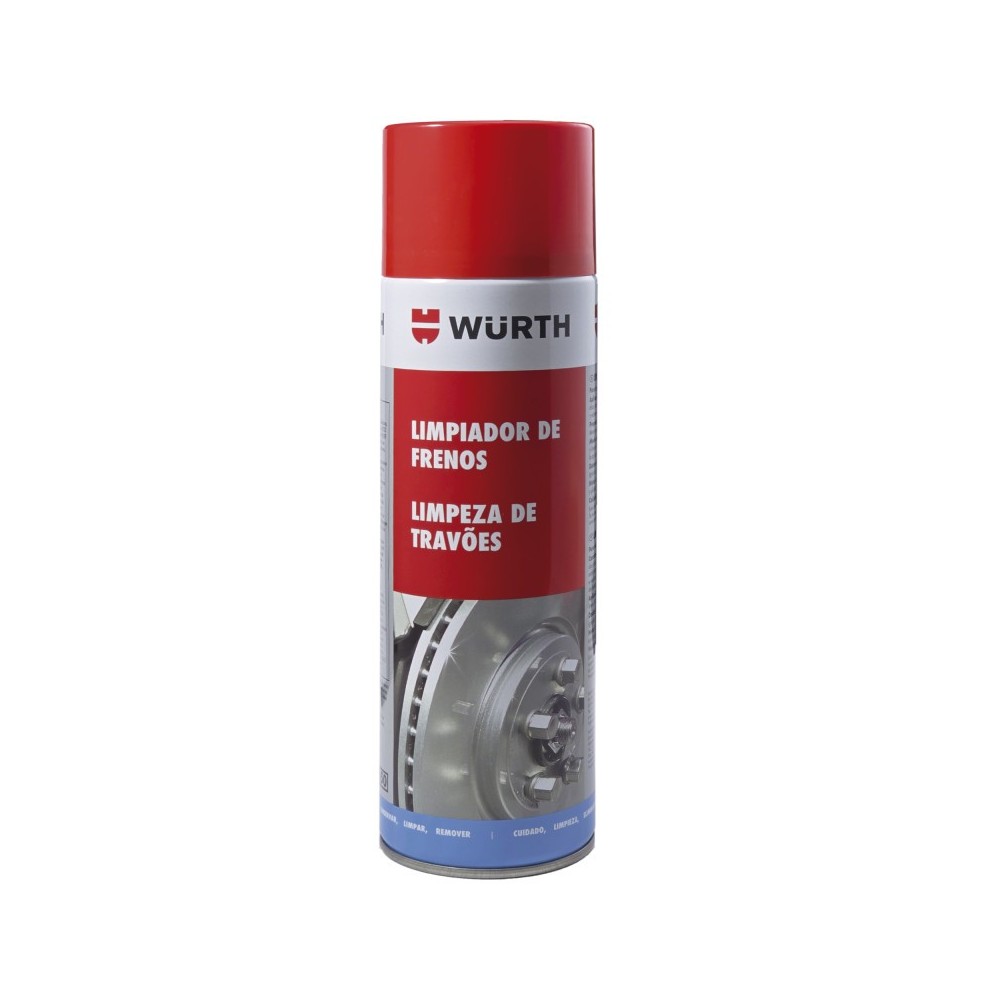 WÜRTH, LIMPIADOR DE FRENOS Y PIEZAS, 500 ML   (EN SPRAY)