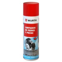 WÜRTH, LIMPIADOR DE FRENOS Y PIEZAS, 500 ML   (EN SPRAY)