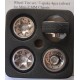 RUEDAS+LLANTAS DE ALUMINIO CON SIETE RADIOS MM CHASIS, 4 UNID