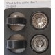 RUEDAS+LLANTAS DE ALUMINIO CON VEINTE RADIOS M.B, MR01, 4 UNID