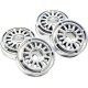 LLANTA OVERLAND PAJERO COLOR CROMO, 4 UNID