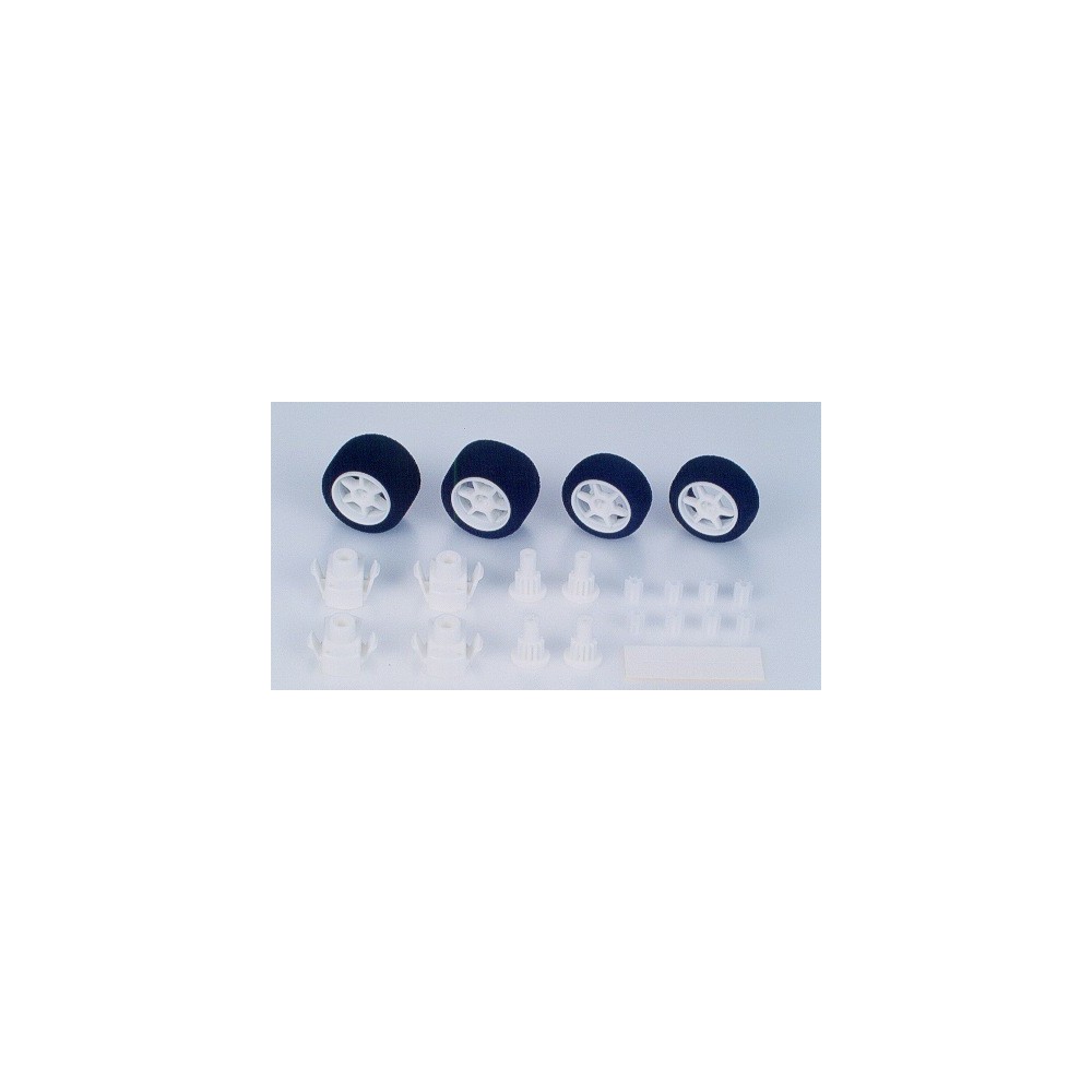 MINI 4WD, SET RUEDAS EFECTO DIFERENCIAL, 1/32