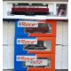 CONJUNTO LOCOMOTORA Y 3 VAGONES MERCANCIAS