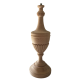 PIE DE LAMPARA TALLADA EN HAYA, 34 CM DE ALTO