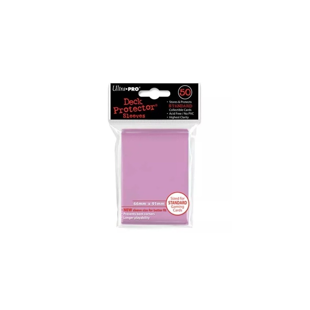 SLEEVE PINK NEW STDR, 80 UNID  (FUNDAS DE CARTAS)