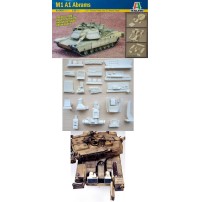 ABRAMS M1 A1 C/ PIEZAS EN RESINA 1/35