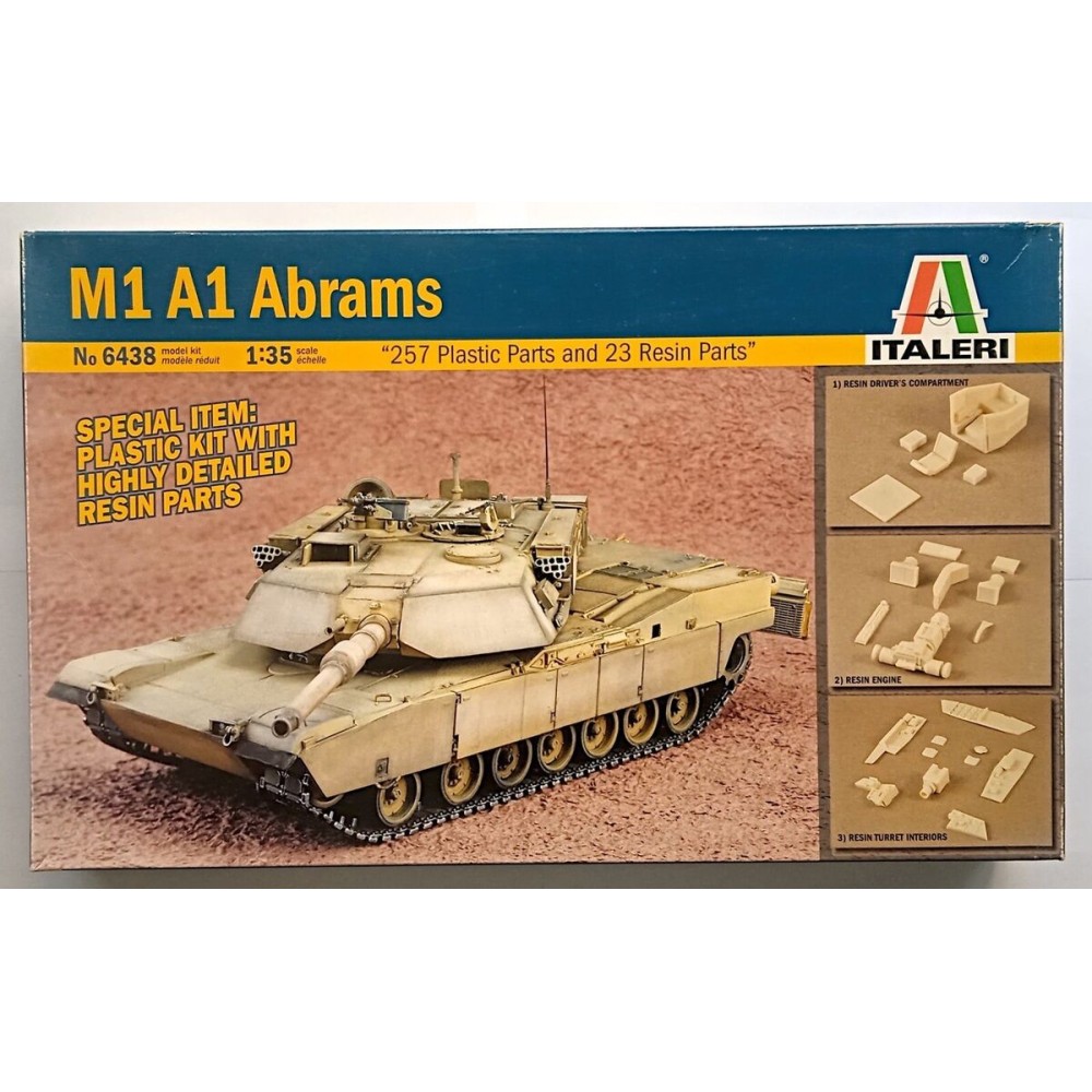 ABRAMS M1 A1 C/ PIEZAS EN RESINA 1/35