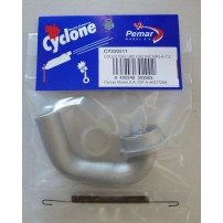 COLECTOR DE 180 GRADOS PARA MOTOR 21  (CODO)