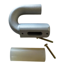 COLECTOR DE 180 GRADOS PARA MOTOR 21  CON SALIDA LATERAL  (35 MM ENTRE AGUJEROS)