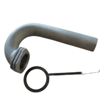 COLECTOR DE 180 GRADOS PARA MOTOR 21  CON SALIDA TRASERA