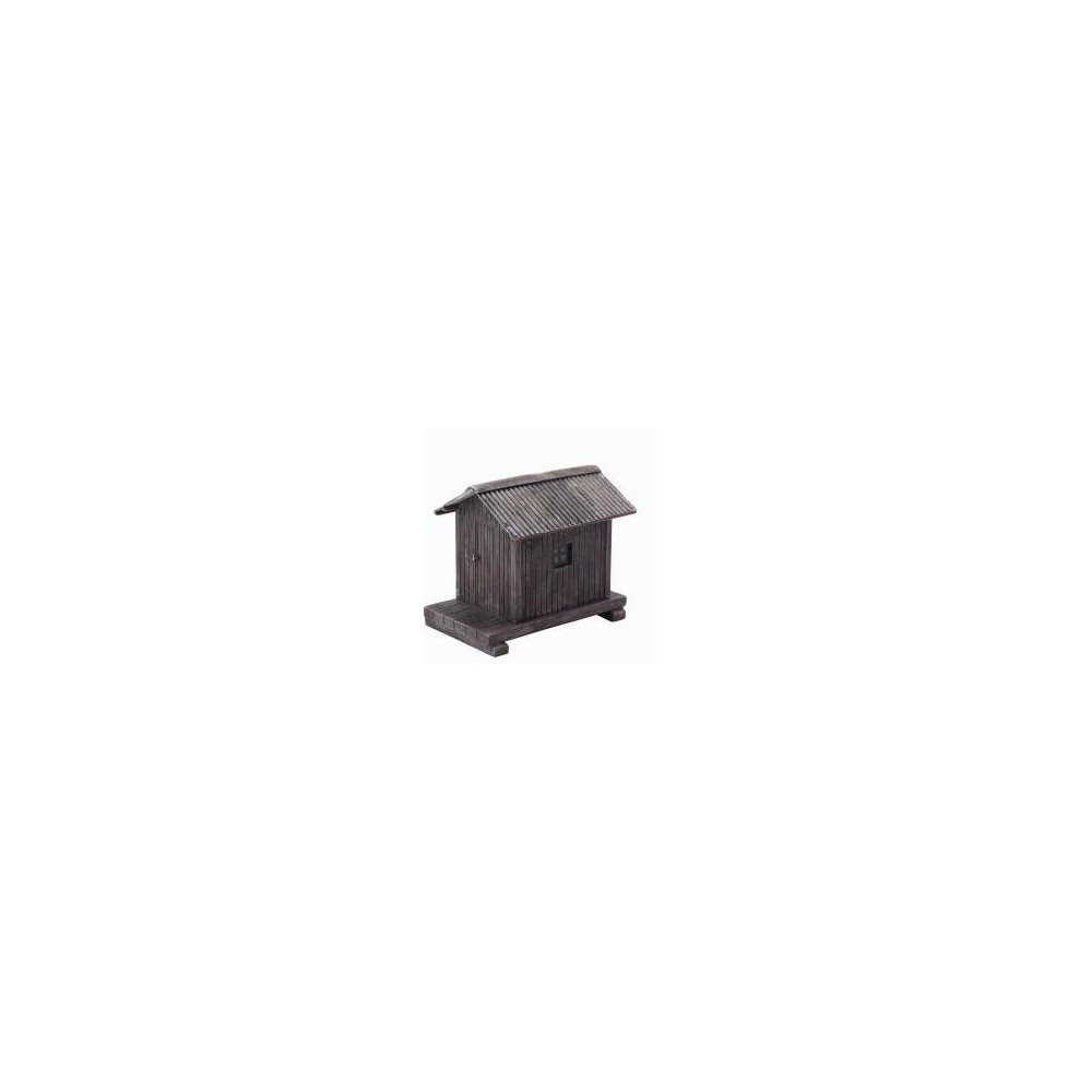 CASETA DE GUARDAAGUJAS DE MADERA ENVEJECIDA, HO